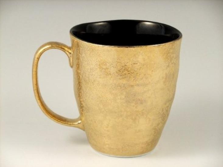 Arita Ware Yagenji Kiln Golden Dark Glaze Hrnek 18232