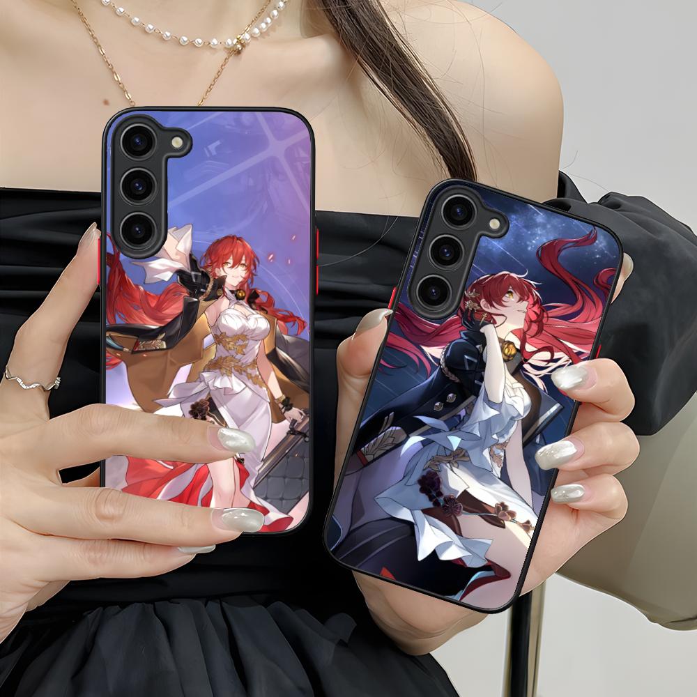HSR Himeko Silicone Mobile Phone Case for Samsung Galaxy S26 S25 S24 S23 S22 S21 Plus FE Ultra Colorful Cover
