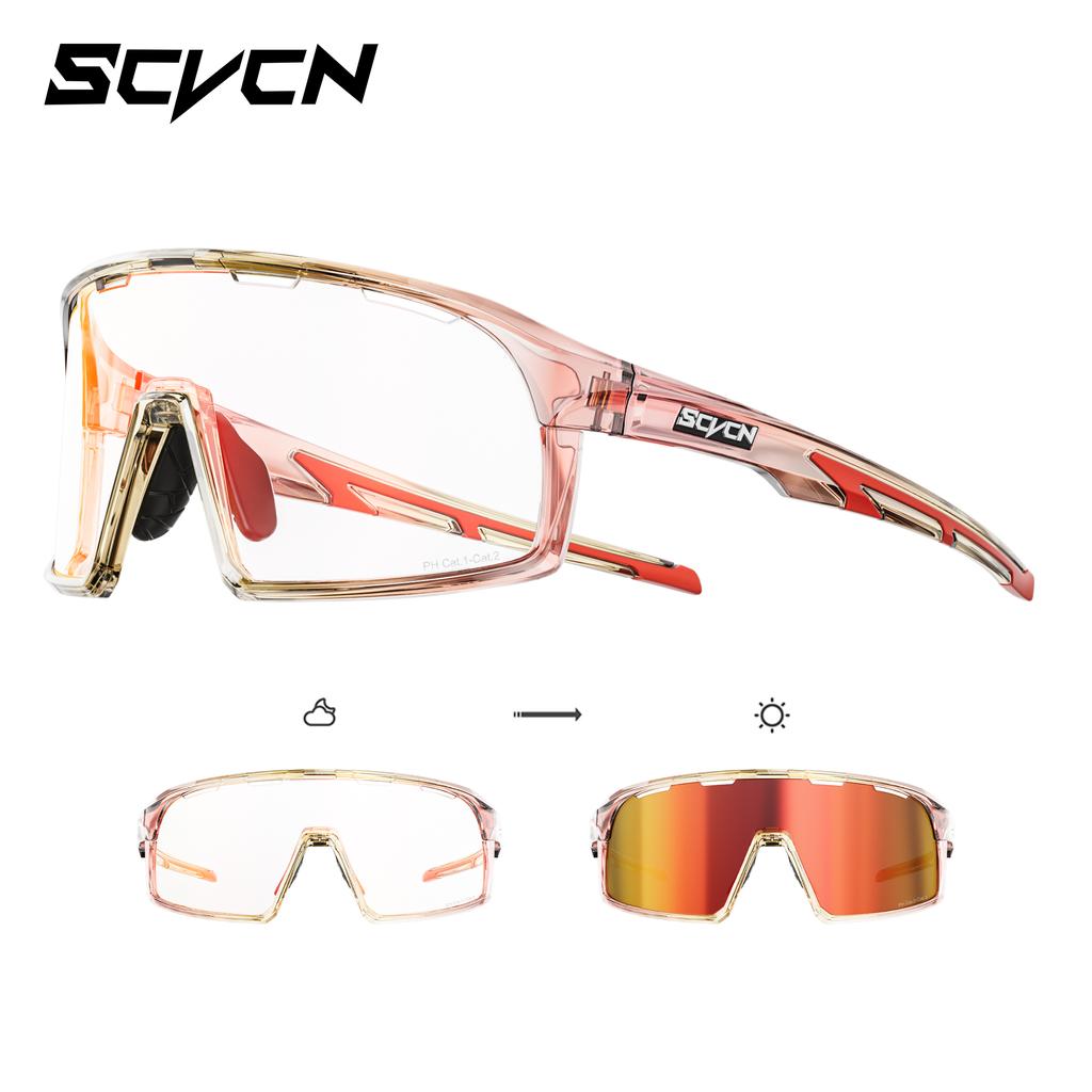 SCVCN Photochromic Cycling Sunglasses for Men Outdoor Y2k Bike Glasses Fishing Glasses Hiking Eyewear Bicycle Goggles UV400
