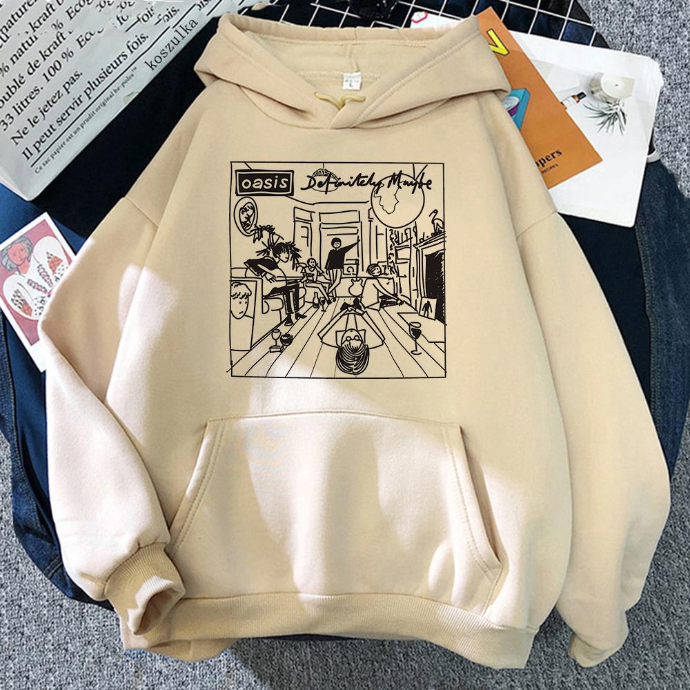 Absolutely Possible hoodie o Oasis Men's Harajuku Aesthetic Casual hoodie Men's autumn and Winter hoodie