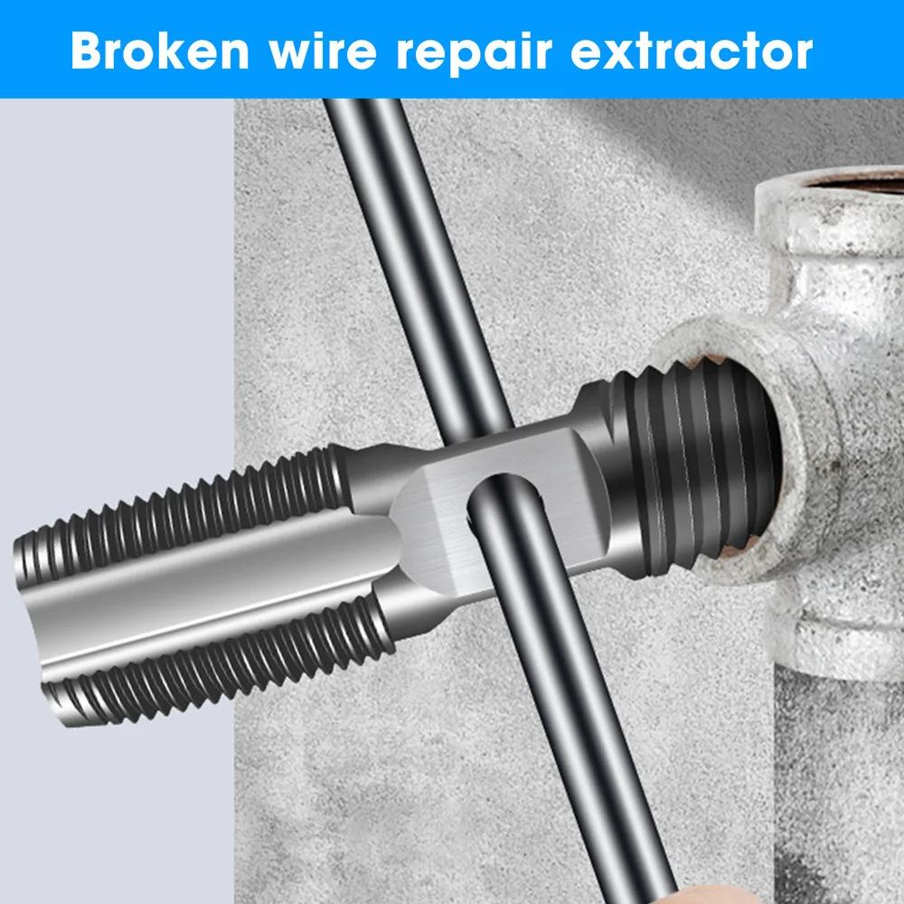 Damaged Screw Extractor Double-headed Screw Extractor Drill Bit Set Water Pipe Bolt Screw Valve Thread Repair Remover Tool