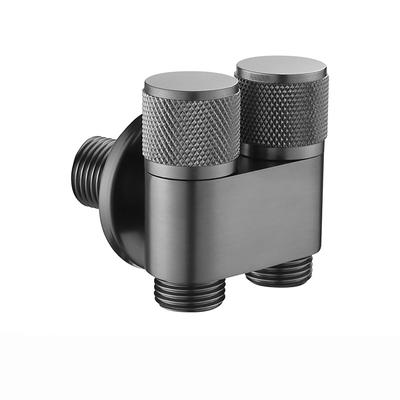 G1/2 Mini rubinetto multifunzione in ottone One in Two Out Rubinetto per lavatrice a doppio controllo Triangolo per WC a tre vie