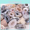 Stunning 10pcs Geodes Oco Agate Natural Crystals With Unique Quartz Patterns For Home Decor