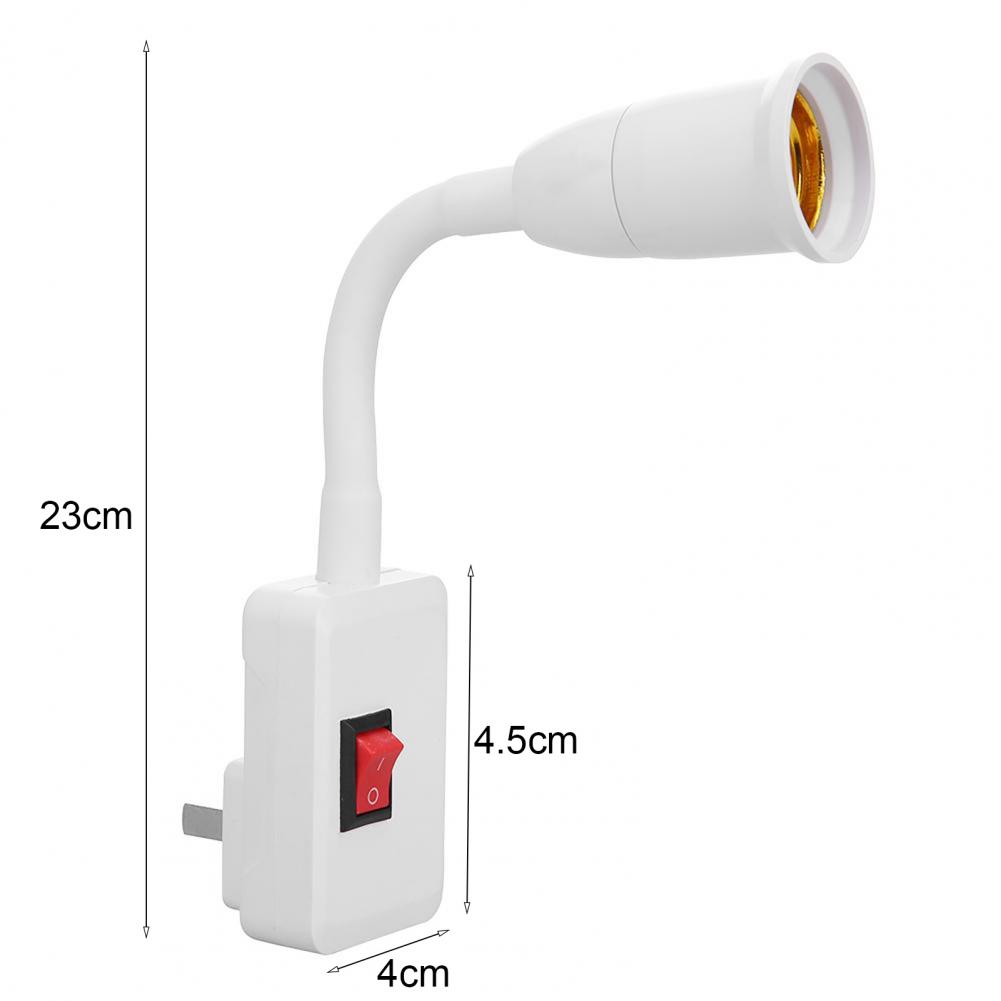 

E27 LED Light Socket Lamp Base Flexible Bend Mobile Test Light Socket Light Adapter Plug Switch Energy Saving Lamp Led Base