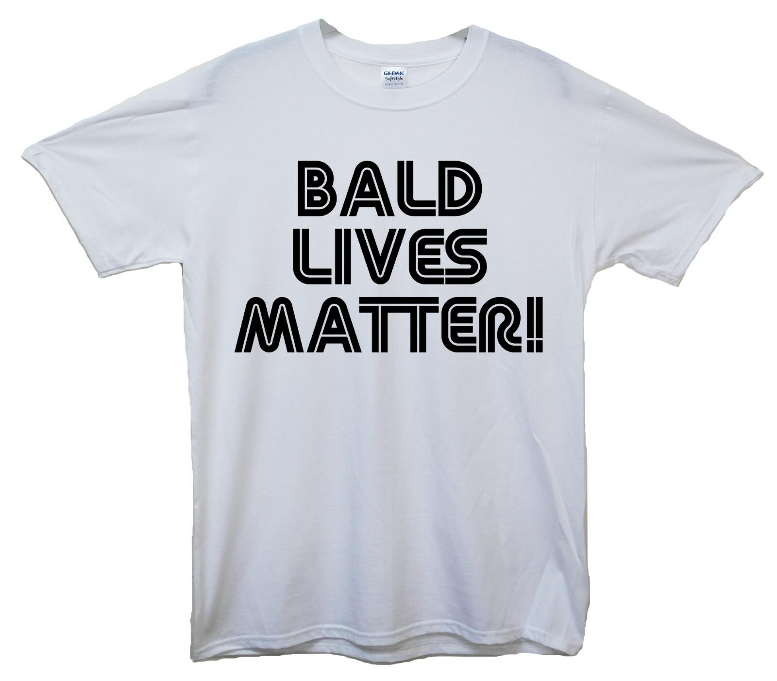 Bald Lives Matter Funny Printed T-Shirt S разноцветный