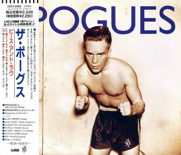 

CD POGUES - Peace And Love 22P22960PROMO WEA, Pogue Maho 1989 Japan Rock Used