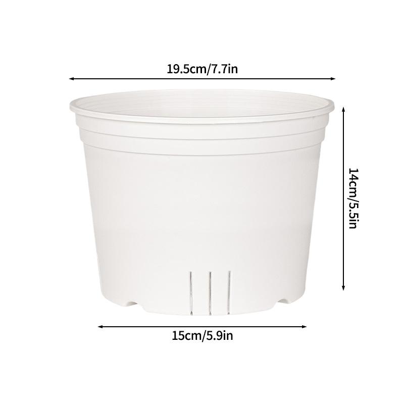 Transparent Gallon Flowerpot Plastic Planters Household Balcony Potted Plant Pot Root Control Breathable Seedling Nursery Pot