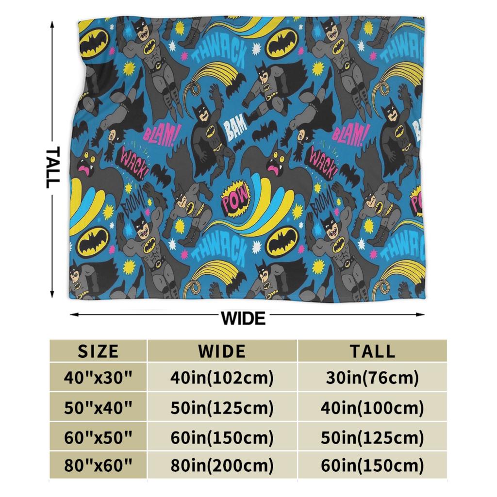 Batmans Graffiti Knitted Blankets Flannel Super Warm Throw Blanket for Bedroom Sofa Bed Rug