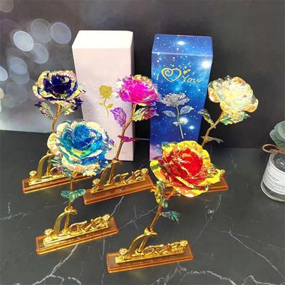 Giorno di San Valentino Creativo Foglio di Alluminio Oro Rosa Duraturo Amore Eterno Matrimonio