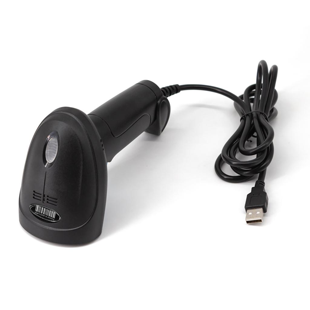 1D Barcode Scanner USB Wired Connection CCD Scanning Head for Paper and Screen Codes Compatible with Windows Android