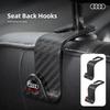 Carbon Fibre Car Seat Headrest Hook Auto Back Seat Organizer Bracket For q2 Sline A3 A4 B8 8P B9 8V B6 A5 B7 A1 A6 C6 Q3 Q5 C7