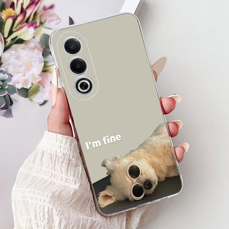 For OPPO K12x A80 Case 2024 New Fashion Love Heart Soft Silicone Back Cover For OPPO A3 Pro 5G CPH2639 A 80 K 12x CPH2667 Bumper