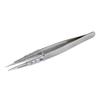 HOZAN Transparent Tip Tweezers, Overall Length 125mm, Opening Width 10mm, Tip Width 1.2mm, Straight Type, P-640-A