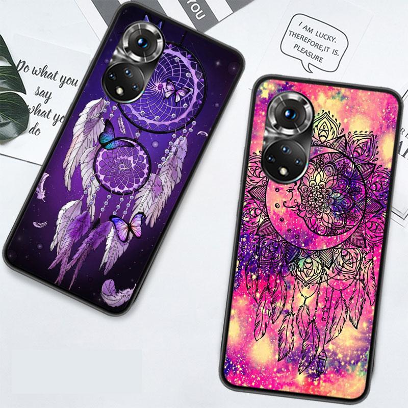 Funda Telefon Tapet Prindător de Vise Colorat Pentru Huawei P Smart 2021 Y5 Y6 Y7 Y9 Honor 50 20 Pro 10 10I 9 9X Y9S 8 8A 8X 8S 7S