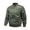 Men Solid Color Bomber Jacket Fashion Aviator Baseball Jacket Outerwears Spring Autumn Ropa Hombre Jackets For Men