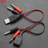 JCD 1piece USB to 4MM Banana Plug Test Cable USB Male/Female To Banana Head Connection Cable A Female Charging Cable