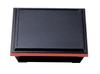 Wakaizumi Lacquerware ST Super Shokado Bento Black Rim with Vermilion Interior with Vermilion and Black 7.5-inch Heat-Resistant Izumi-ju Box, (Super