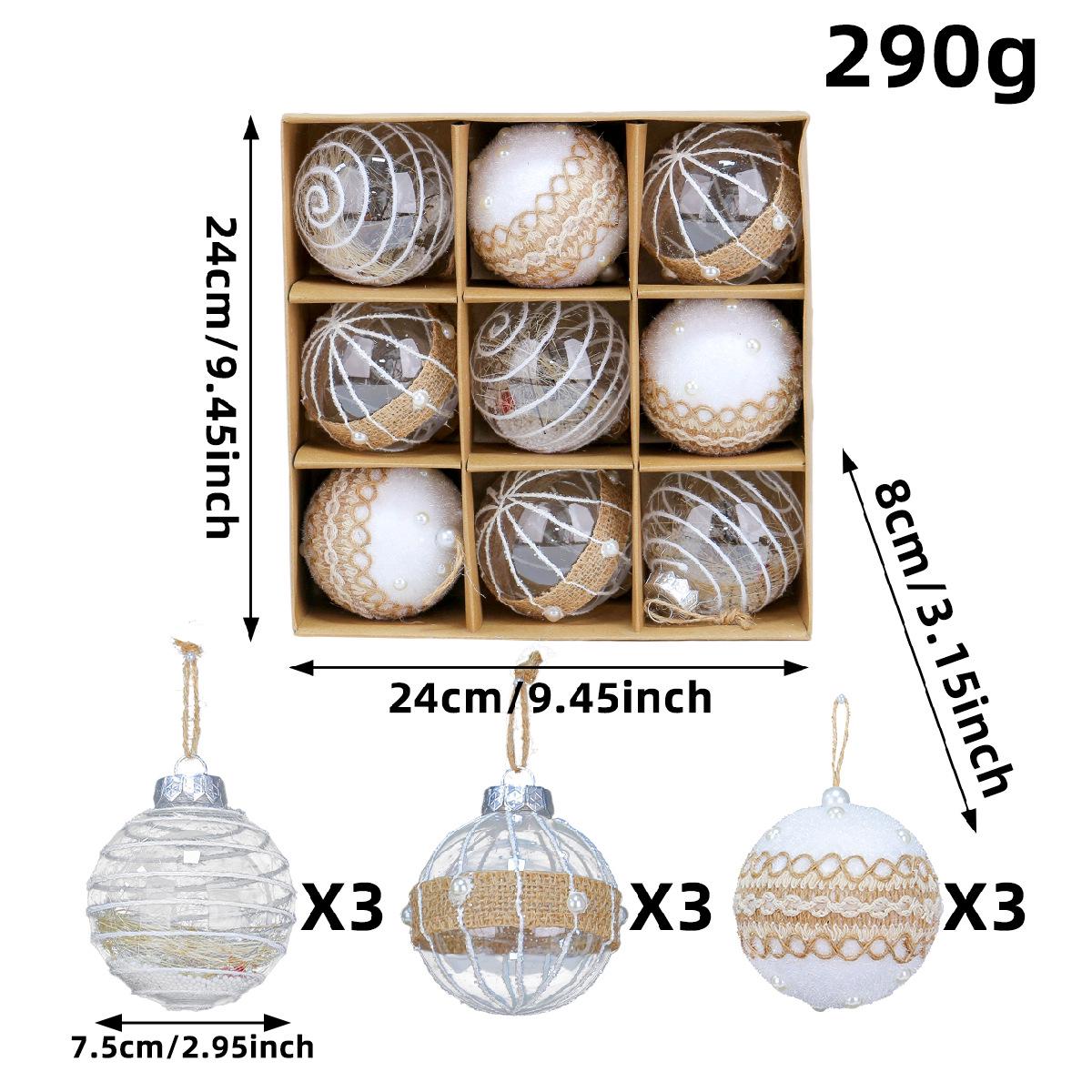 

Набор рождественских шаров «Порт любви»: Украшения-шары для покраски дома для подвешивания на рождественскую елку