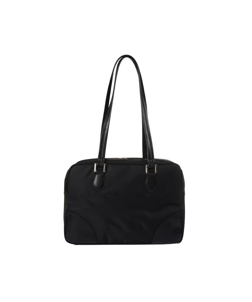 Anoetic Nylon Square Shoulder Bag_Black
