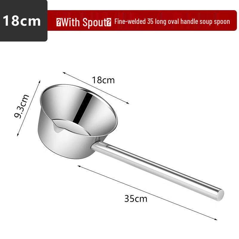 Stainless Steel Long Handle Ladle with Spout