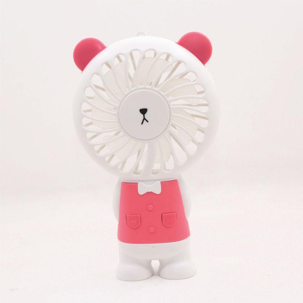 Portable USB Rechargeable Mini Handheld Fan with LED Colorful Light