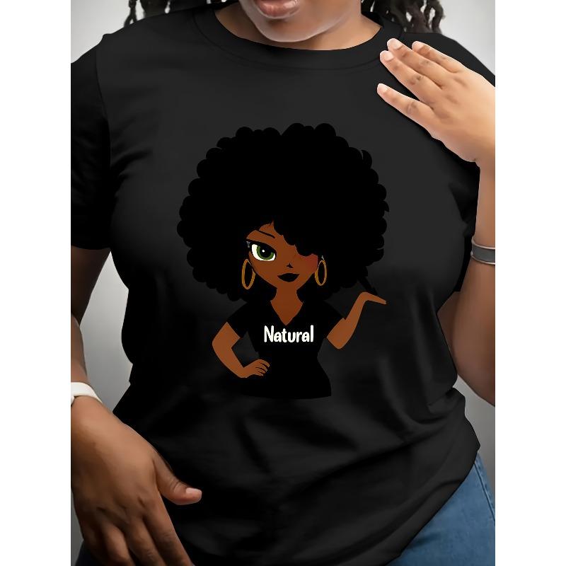 European size Lady T-shirt Woman Top 2025 Fashion T-shirt DIY Shirt, New Summer Suit Sexy Earring Print Pattern