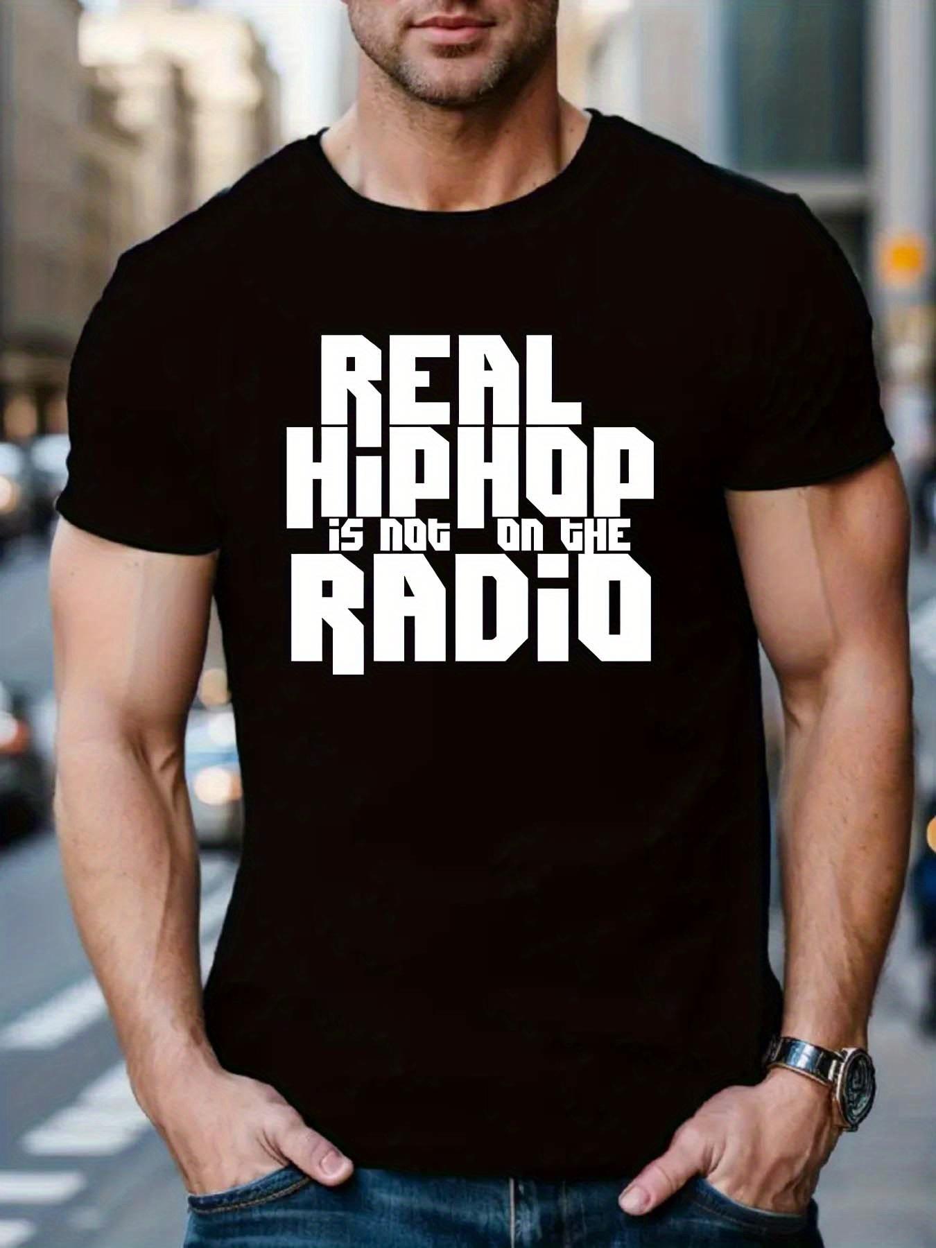 Casual Short-Sleeve T-shirt - Stylish Letter Print XXL