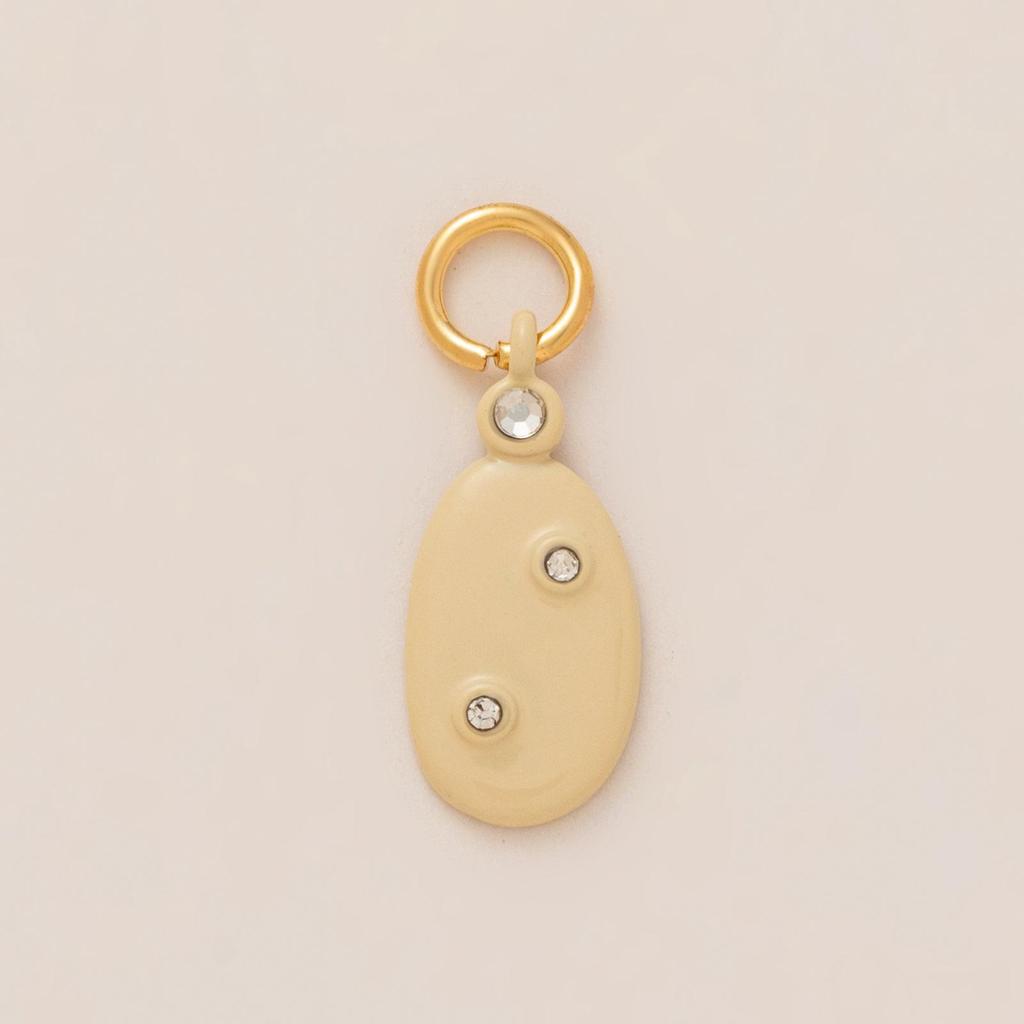 Colorful Natural Stone Zircon DIY Pendants with Gold Plating - European & American Fashion Jewelry