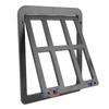 Dog Screen Door Plastic Easy Access Enhanced Ventilation Multifunctional Pet Screen Door Black