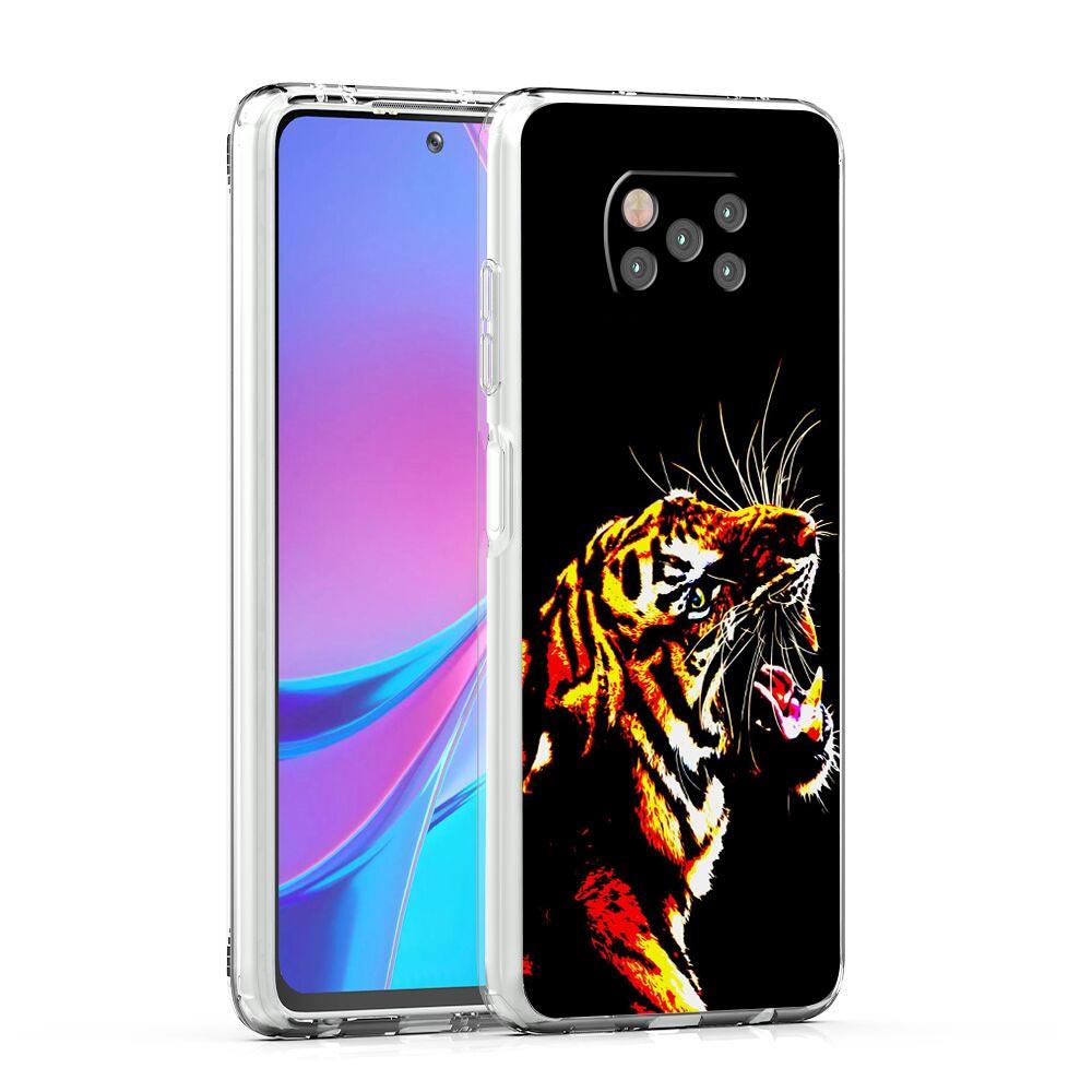 

Чехол для телефона с тигровым неоном и леопардовым принтом для Xiaomi Poco X3 NFC F3 M3 X4 X5 Pro 5G Mi 11 12 Lite Ultra 11T 11X 12T Pro 11i, мягкий прозрачный чехол Xiaomi 11T pro