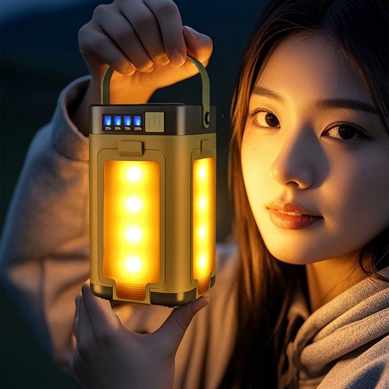 Camp Light Tent Lights For Camping Solar Portable 6 Modes Dimmable With 90 Degree Expandable 4 Led For Hiking Patio Tent Power