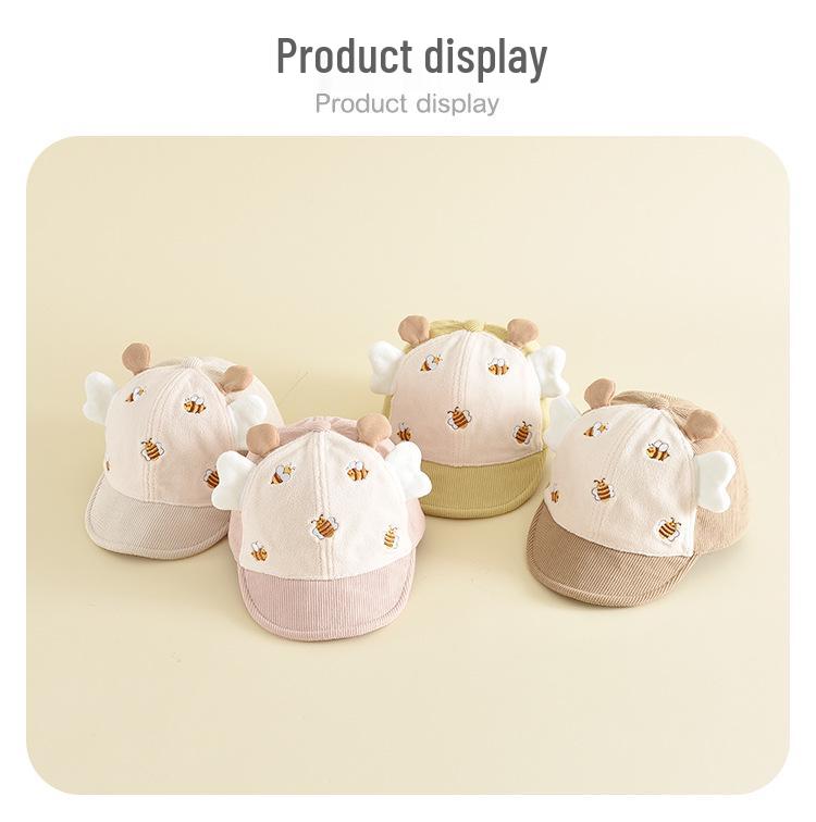 Children's Cute 3D Bee Sun Hat Baseball Cap - Windproof Toddler Outdoor Hat