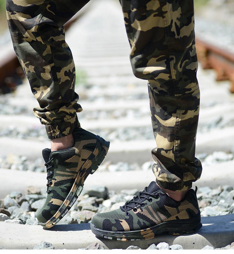 Limitovaná edice maskáčové bezpečnostní obuvi - Stylová, lehká a vyrobená pro ochranu