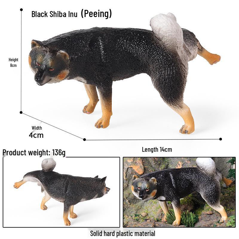 Shiba Inu Desktop Ornament: Children s Cognitive Pet Dog Model
