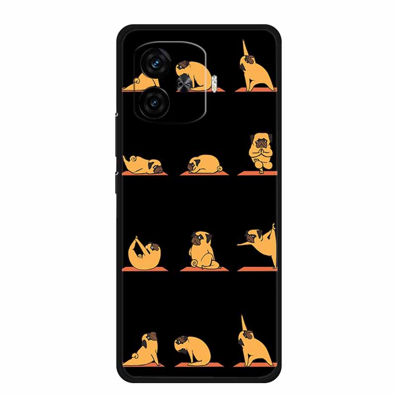 Black Silicone Case For Vivo iQOO Z9 Turbo Plus Case Z 9 Turbo Coque Soft Back Cover For Vivo iQOO Z9 Turbo Phone Case Cartoon