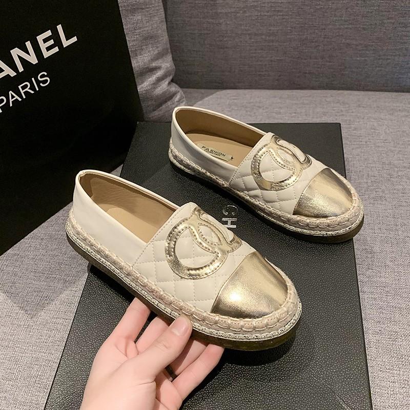 

Женские туфли-рыбаки, женские плоские, весна 2025, новые, Xiaoxiang, соломенные, повседневные, одинарные 40