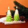 Silicone Candle Mold Tower Christmas Tree Resin Plaster Mold Scented Candle Molds  Party Decoration