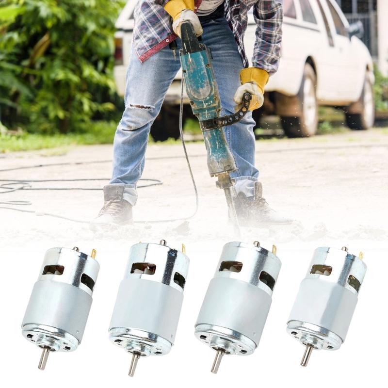 Multi Purpose 775 Round Shaft Motor High Torques 12000RPM Ball Bearing System For Robotics And Power Tool Upgrades