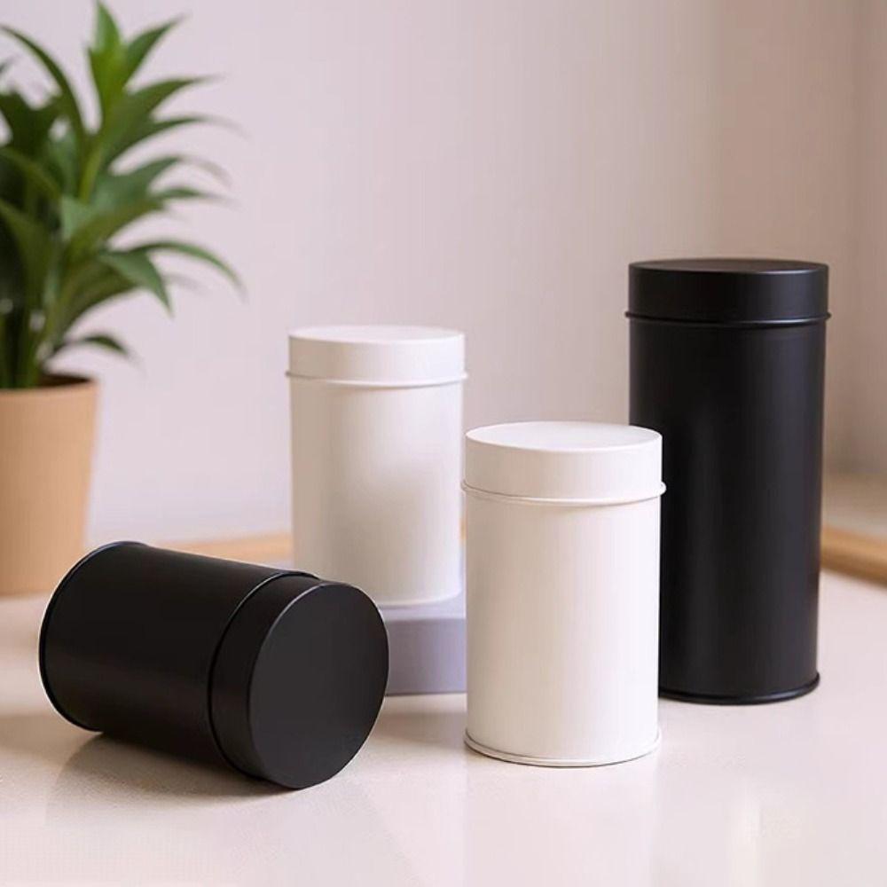 Feuchtigkeitsbeständige Blech Teedose Doppelverschlussdeckel Teedose Einfache Teelagerbox Süßigkeiten