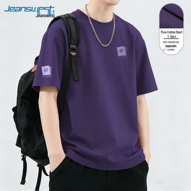Jeanswest Men s Summer 100% Cotton Breathable Short Sleeve T-Shirt 3XL