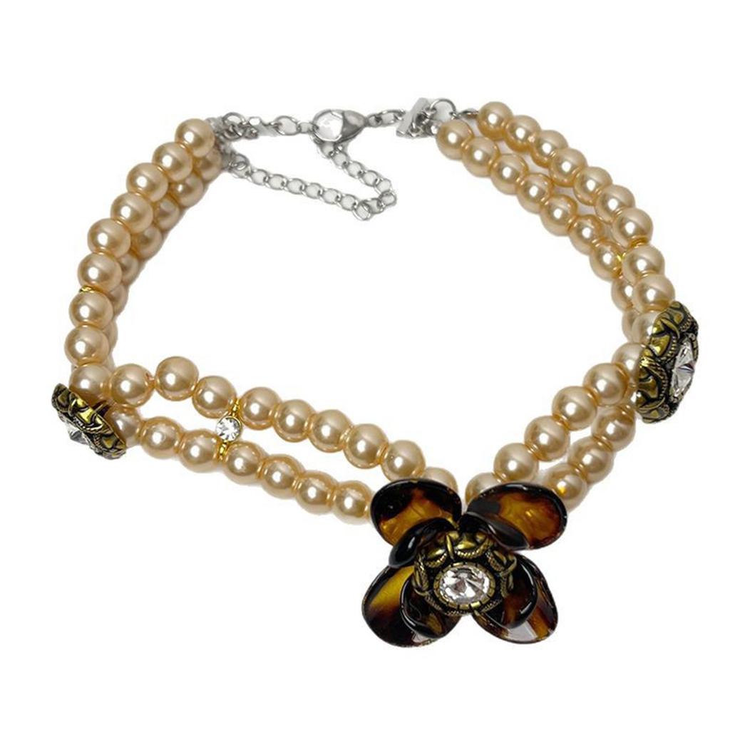 Unique Animal Print Love Crystal Pendant Choker Necklace Lightweight Fashion Accessory For Night Out Events