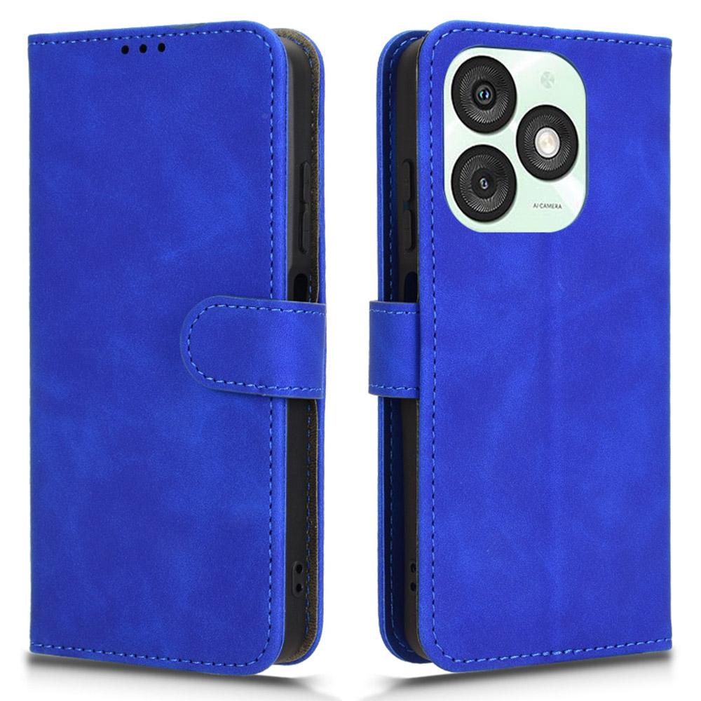 For itel A50 Case Anti-Scratch Skin-Touch Leather Wallet Phone Cover