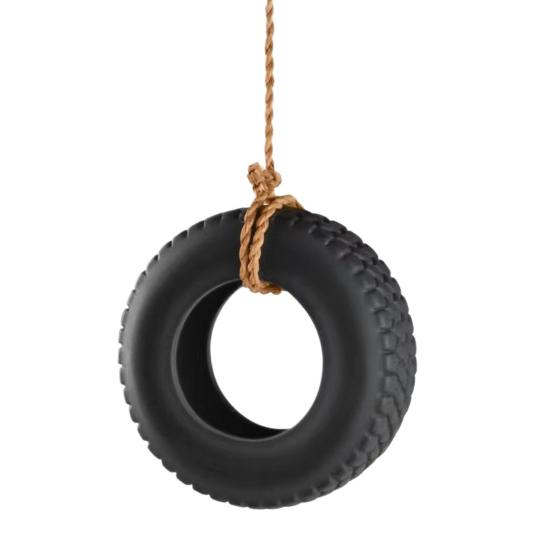 Tire Shape Bird Feeder Outdoor Hanging Bird Feeder with Open Feeding Space