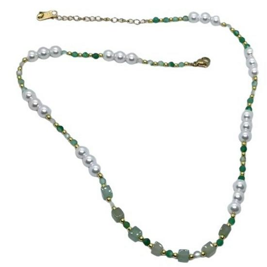 Elegancki srebrny naszyjnik z perłą na obojczyk - Prosty i wszechstronny dodatek damski