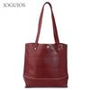 JOGUJOS leather shoulder bag large capacity versatile tote bag women's multi-functional retro women's handbag bag