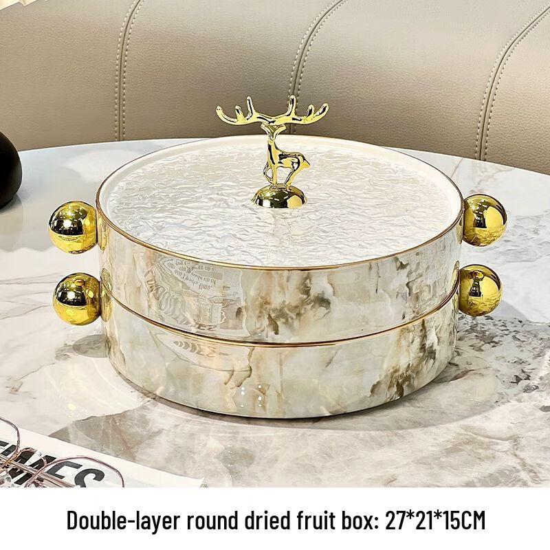 Light Luxury European Ceramic Dessert & Fruit Tray