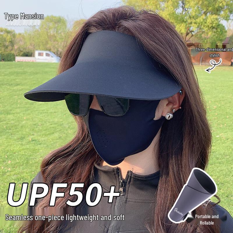 Ice Silk UV Protection Foldable Sun Visor One Size