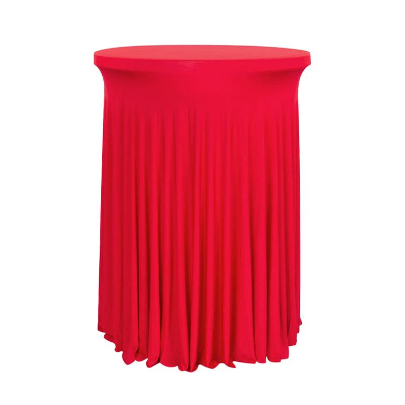 Elastische runde Tischdecke für Cocktail- oder Banketthochstühle