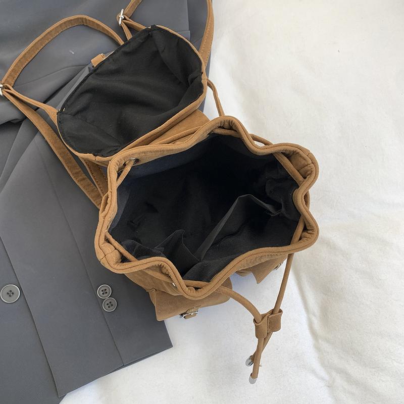 Vintage Nubuck Leather Shoulder Bag Anti theft Backpack Fashion Tassel Handbags Casual Travel Ladies Bagpack Mochilas School Bag