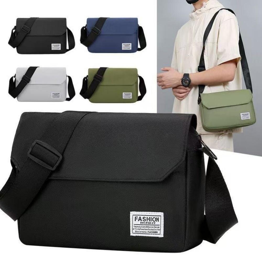 Casual Lightweight Crossbody Bag Solid Color Waterproof Messenger Bags Large Capacity Shoulder Bag Gifts